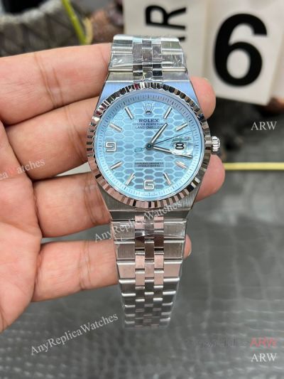 High Quality ES Factory Replica Rolex Oyster Perpetual Land-Dwelle Blue Face  Watch 40mm